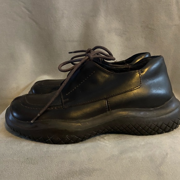 Prada Women’s Platform Oxford Brown 5.5 US | 35.5 - Picture 2 of 12
